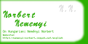 norbert nemenyi business card